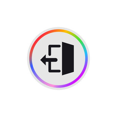 Logout -  Modern App Button