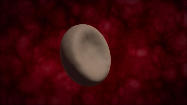 Human cell death process 3D realistic animation Healthy Human Cell infected and dying Macro Illustration