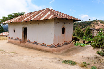 Local residential house in the Usambara Mountains