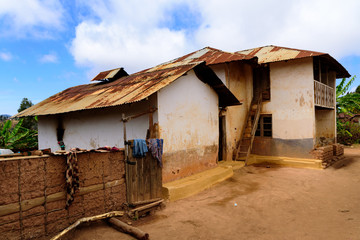 Local residential house in the Usambara Mountains