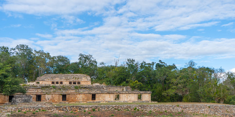 The palace in Labna mayan archaeological site. Yucatan. Mexico