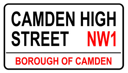 Camden High Street Road Sign - 328295300