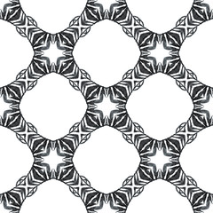 Tiled  watercolor background. Black and white 