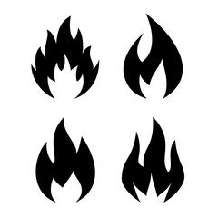 Fire flame vector icon