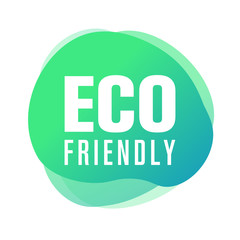 eco friendly labels, vector illustration