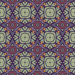 Vintage vector seamless flower pattern