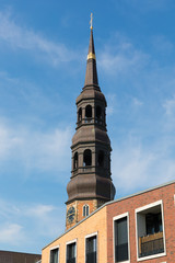 Fototapeta na wymiar Hauptkirche St. Katharinen, Hamburg, Deutschland