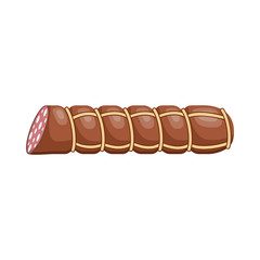 Sausage on a white background