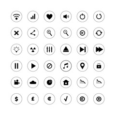 Set of web icons