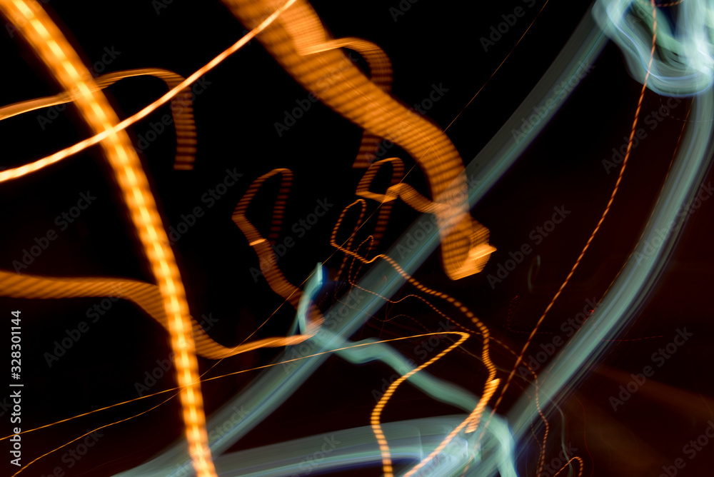 Wall mural Light trails - Series 5 - Wired