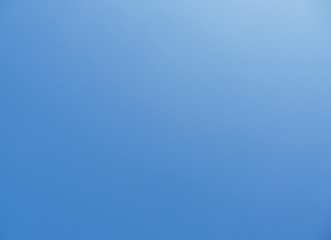 Blue sky in the evening.