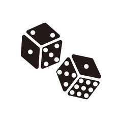 dice icon vector illustration symbol