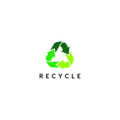 recycle logo design vector illustration