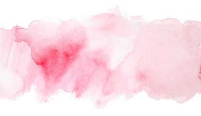 red watercolor stripe texture on a white background.