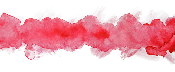 Obraz premium watercolor red stripe layered texture