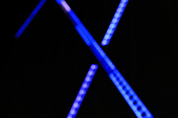 MODERN ARCHITECTURE. ABSTRACT CITY BLURRED NIGHT LIGHT