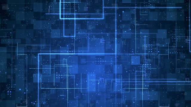 Digital cyberspace and Digital data network connections concept