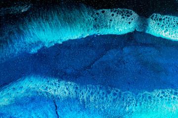 Fototapeta premium Part of original epoxy resin art