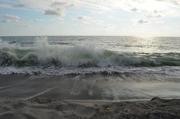 Sand beach sea open sky