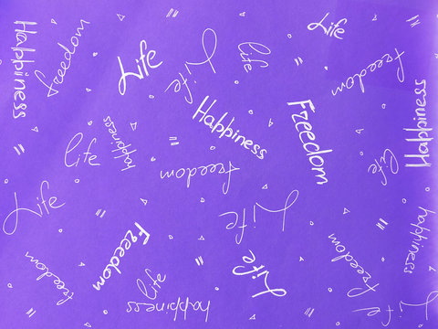 chaotic text texture purple handwritten - Powered by Adobe