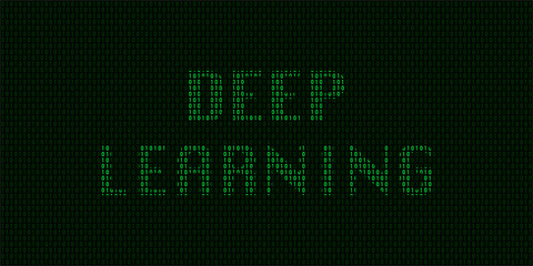 Fototapeta premium Deep Learning Concept Vector