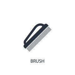 Brush detergent icon. Simple cleaning element illustration.