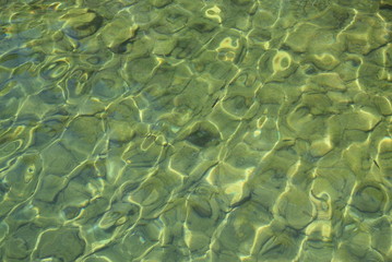 Transparent water of the Lake Ohrid (Macedonia)