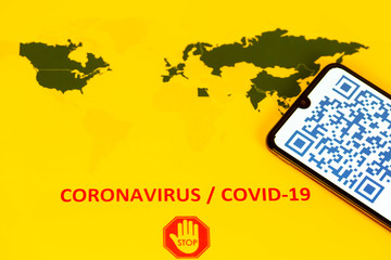 QR Code for coronavirus Covid-19 infection in company