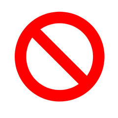 Illustration bold sign stop,no entry symbol,no entry sign,traffic sign isolate,white background.