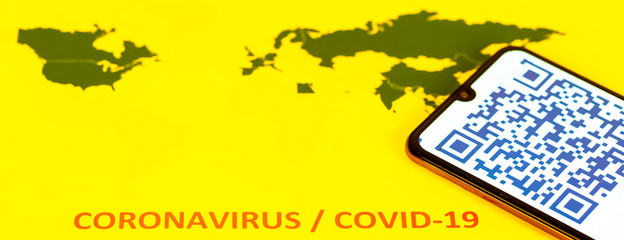 QR Code for coronavirus Covid-19 infection in company