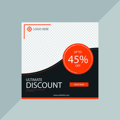 Corporate, fashion sale social media post template