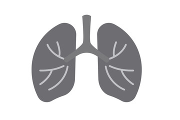 lung icon vector