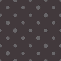 Polka dots ornament. Seamless pattern. Vector illustration for web design or print.