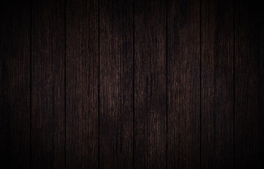 Obraz premium Old grunge dark textured wooden background, top view brown paneling. Vintage