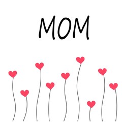 mother`s day  test illustration vector 
