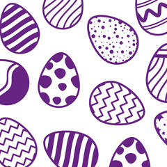 background of eggs easter decorated vector illustration design
