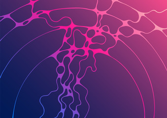 Future background with liquid shapes motion.