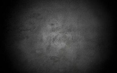 Old wall texture cement dark black gray  background abstract grey color design are light with white gradient background.
