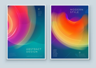 Liquid Abstract Cover Background Design. Fluid Dynamic Graphic Element for Modern Brochure, Banner, Poster, Flyer or Presentation Template with Line Pattern. Color Flow Frame illustration.