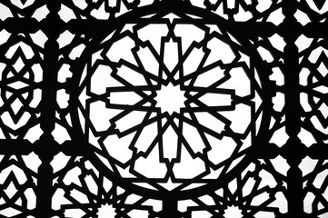 Islamic Ornament on wall mosque.  