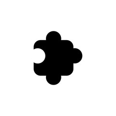 Puzzle. Simple modern icon design illustration.