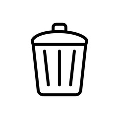 trash can icon design, flat style icon collection