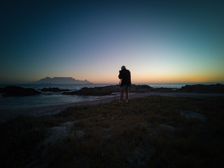 Photographer Table Mountain Cape Town sunset