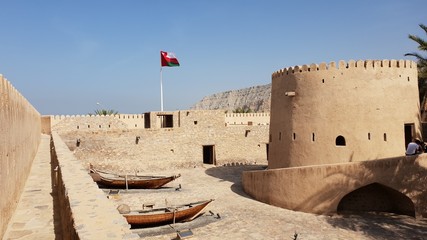 Fort of Khasab in Oman