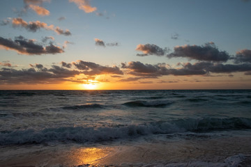 sunrise over the sea