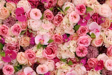 Fototapete Rosen Roses in floral background  © Christopher