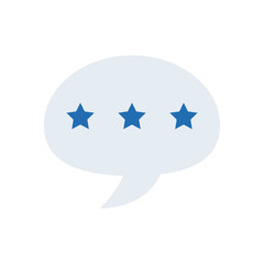 Isolated communication bubble fill style icon vector design