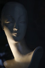 Close up of a mannequin