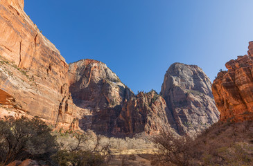Scenic Zion National Park Utah Landscape