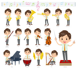 school boy pale green shirt summer_classic music